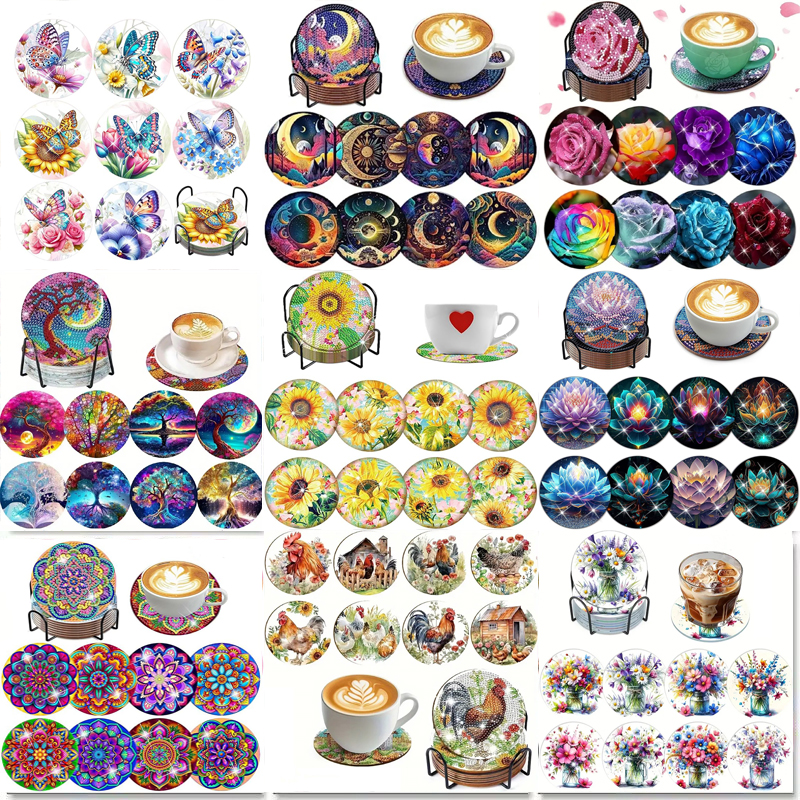 8 pieces of diamond art painti – обзор и цена Art Craft Butterfly
