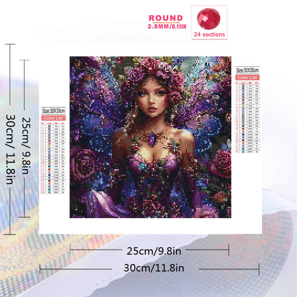 5D DIY Diamond Mosaic Woman Po – обзор и цена Art Craft Butterfly