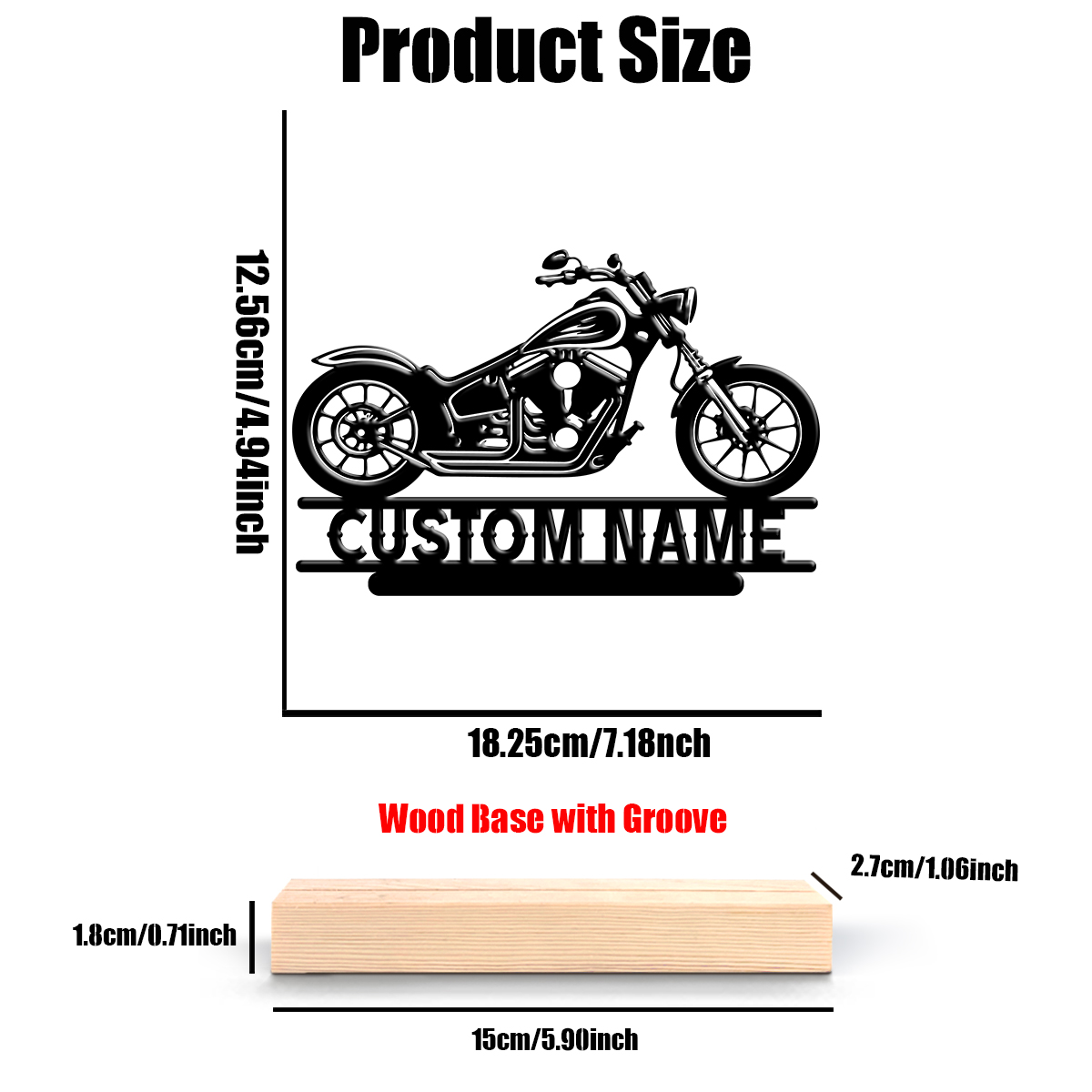 1Pc Csutom Name Road Motorbike – обзор и цена Art Craft Christmas